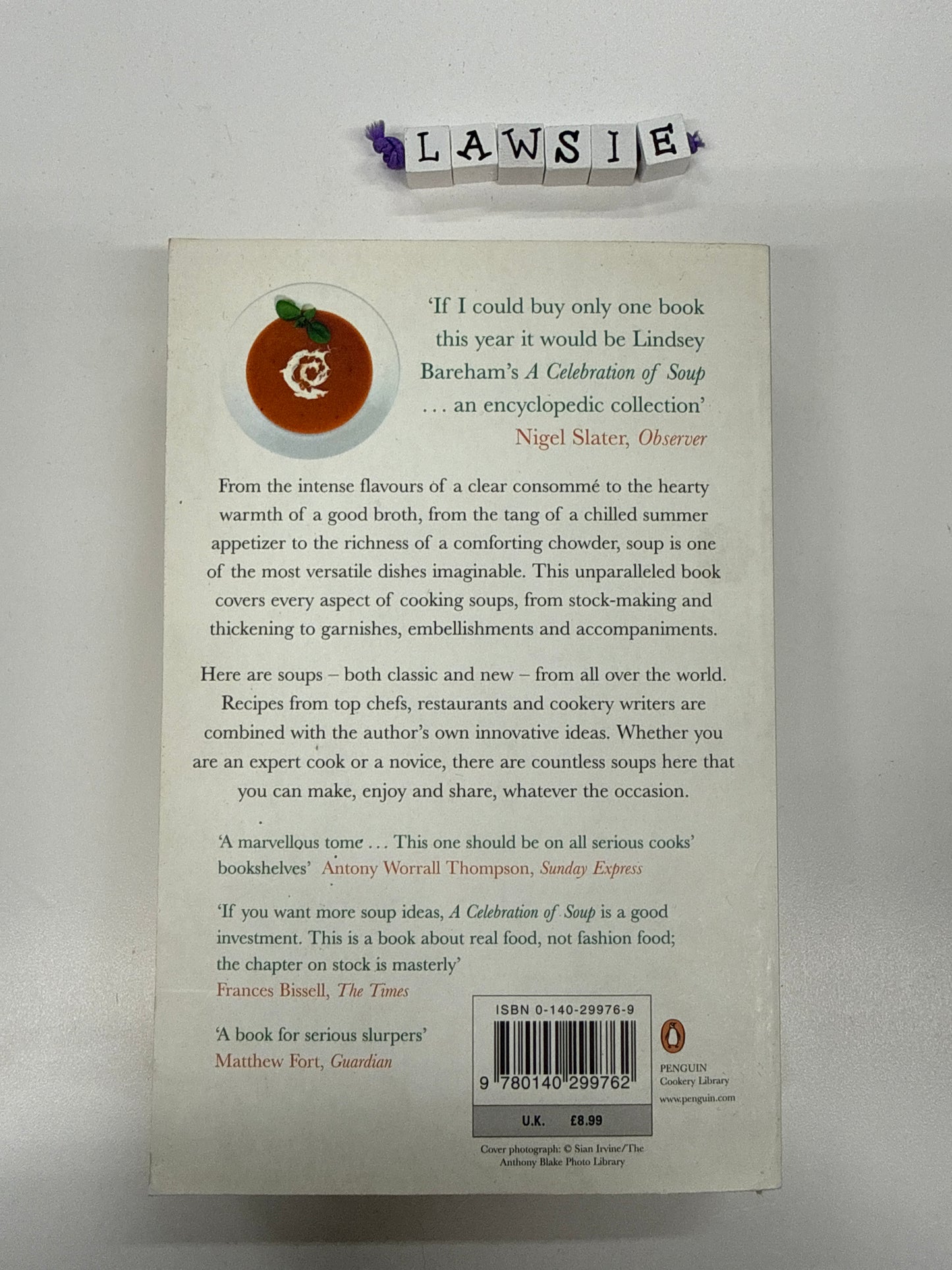 A celebration of Soup by Lindsey Bareham