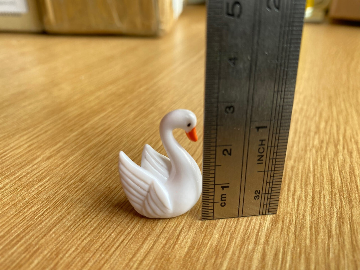 5x Resin White Swans for dolls house, modelling cute charms miniature figurines