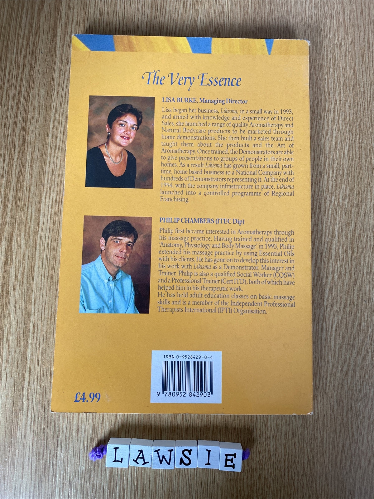 The Very Essence: Guide to Aromatherapy by Philip Chambers, Lisa Burke...