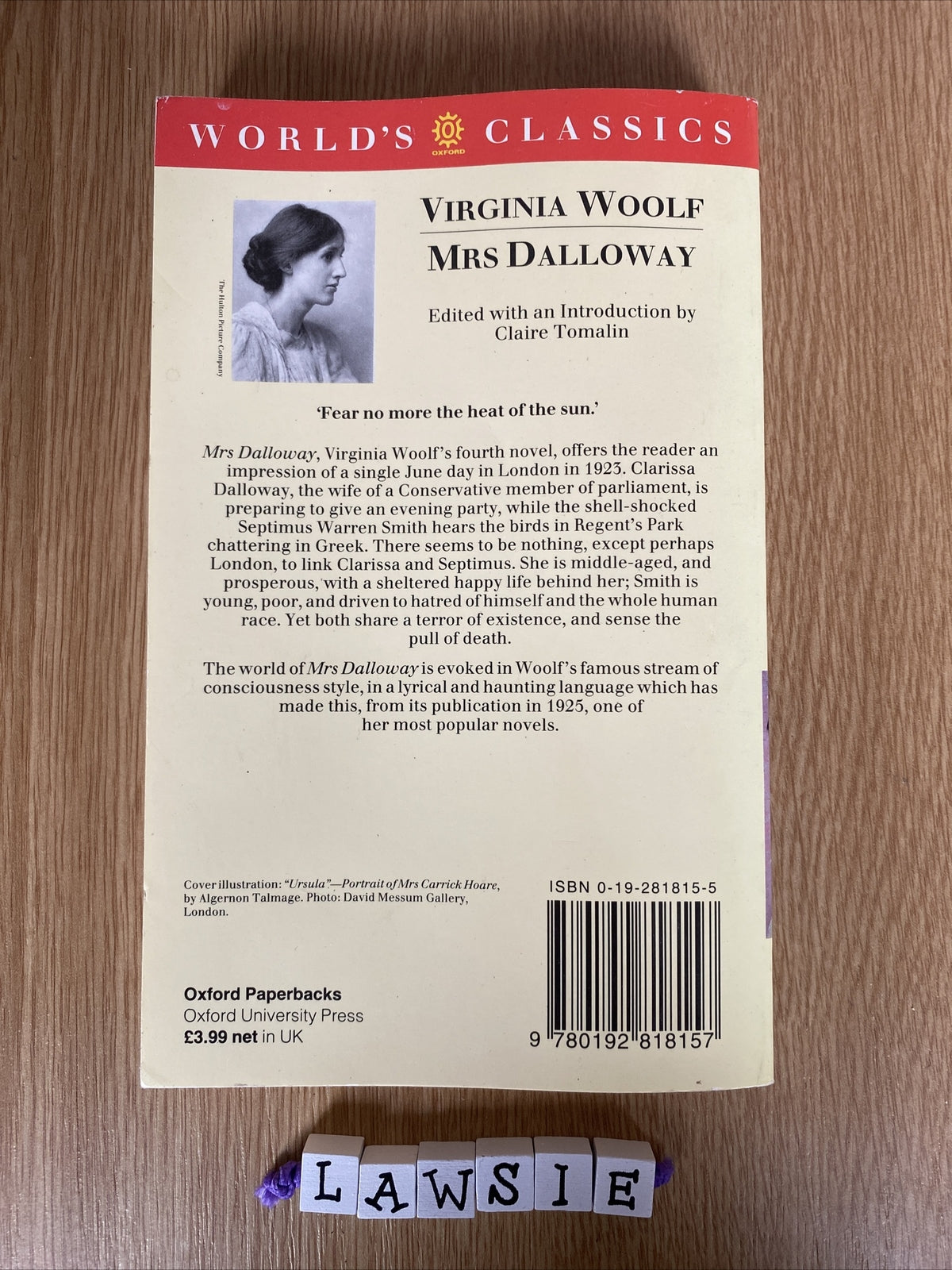 Mrs. Dalloway by Virginia Woolf (Paperback, 1992)