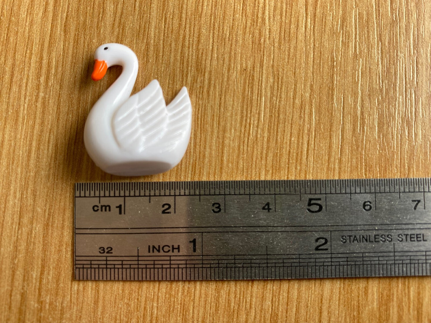 5x Resin White Swans for dolls house, modelling cute charms miniature figurines