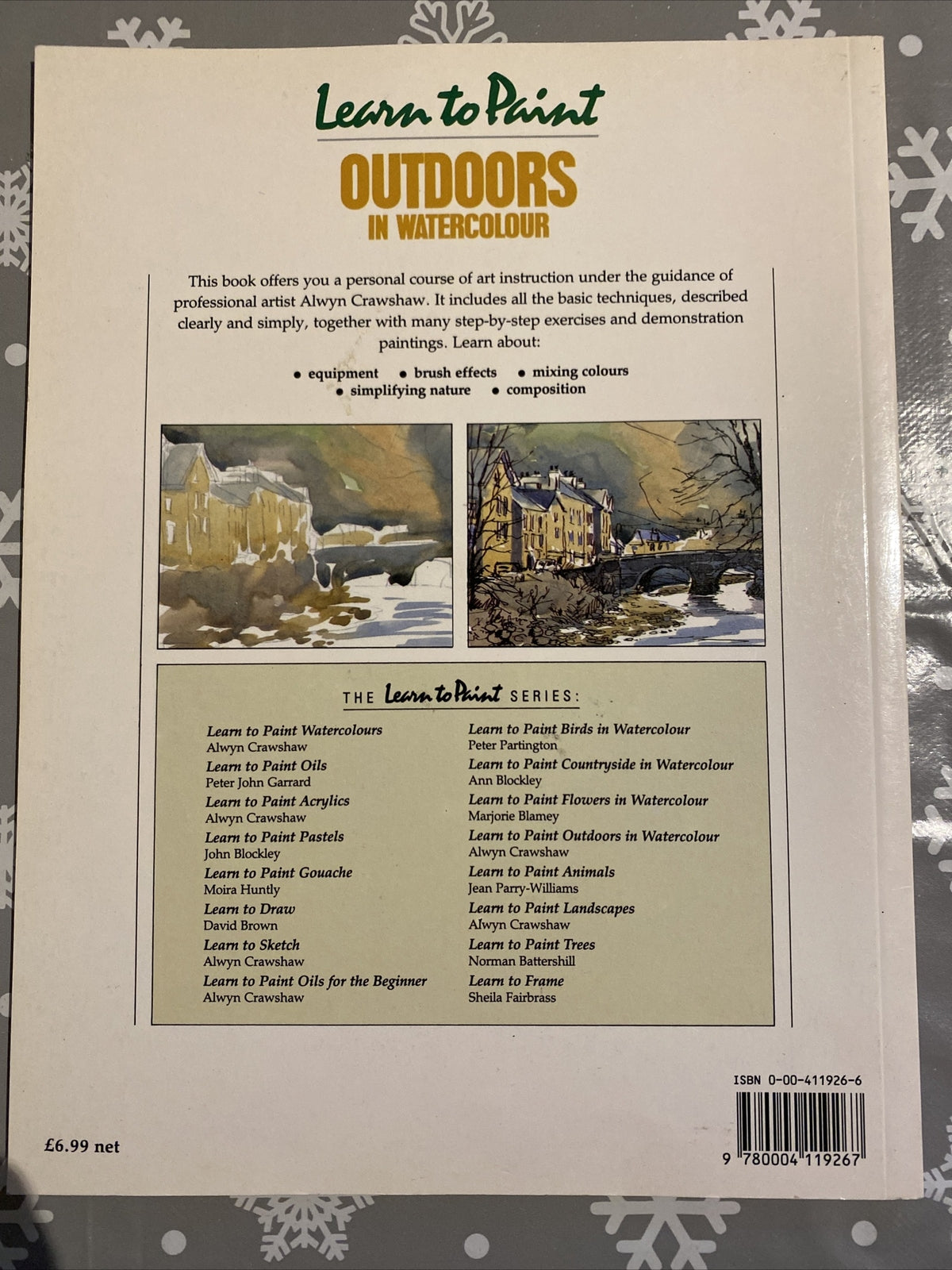 Learn to Paint Outdoors in Watercolour by Alwyn Crawshaw (Paperback, 1986)