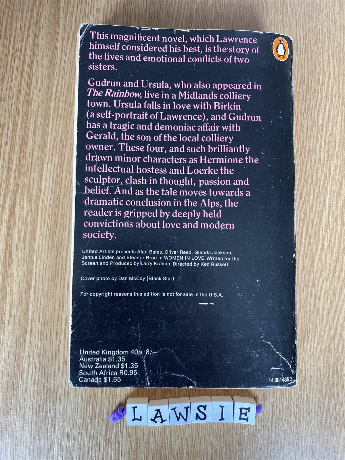 Women In Love by D. H. Lawrence (Paperback, 1971)