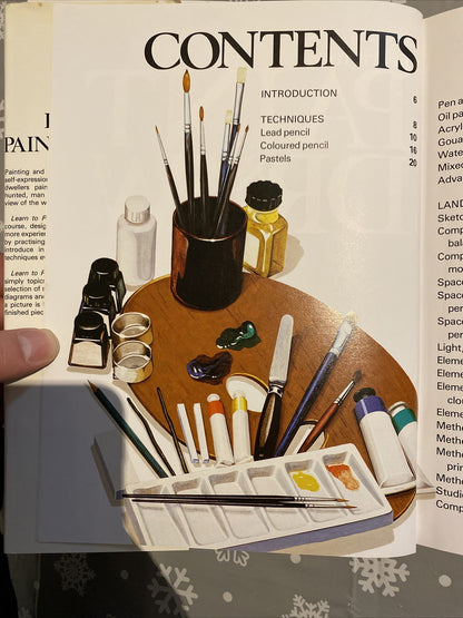 learn to paint and draw - Leisure Books - Hardcover 1981