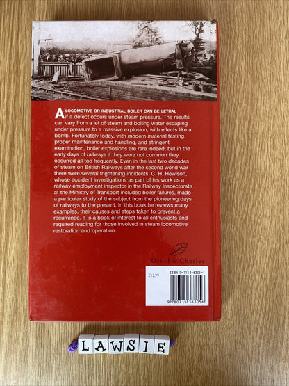 Locomotive Boiler Explosions by Christian H. Hewison (Hardcover, 2003)