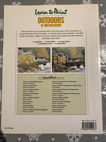 Learn to Paint Outdoors in Watercolour by Alwyn Crawshaw (Paperback, 1986)