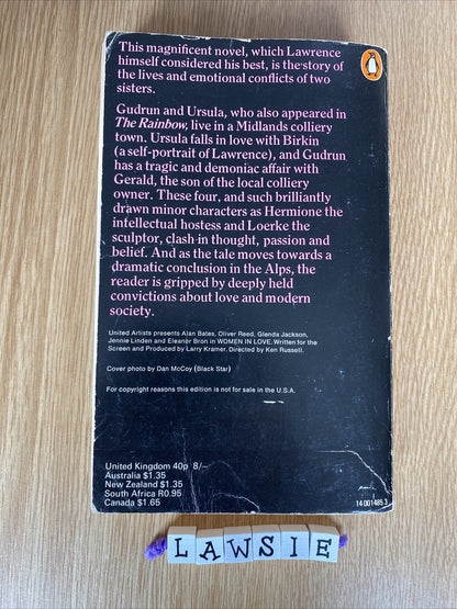 Women In Love by D. H. Lawrence (Paperback, 1971)